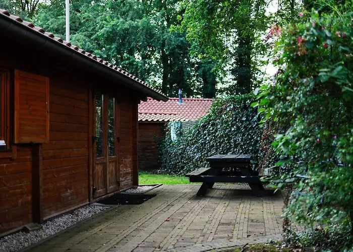 Sfeervol Houten Met Omheinde Tuin Op De Veluwe Epe