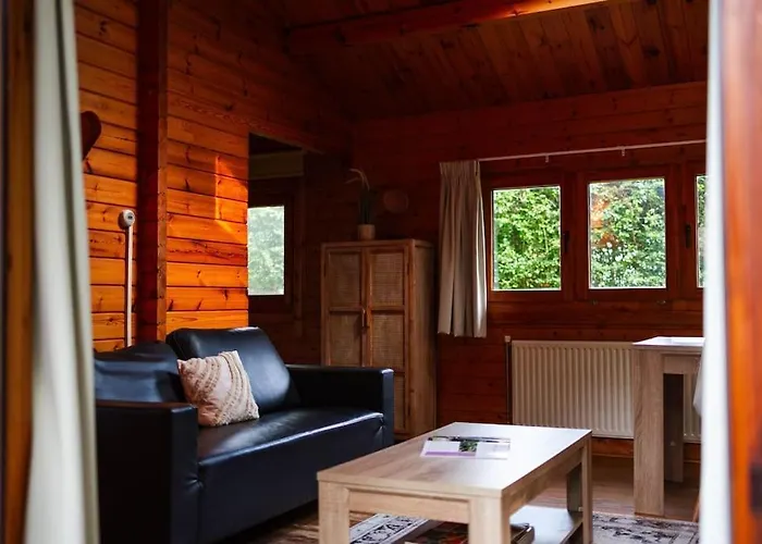 Sfeervol Houten Met Omheinde Tuin Op De Veluwe *